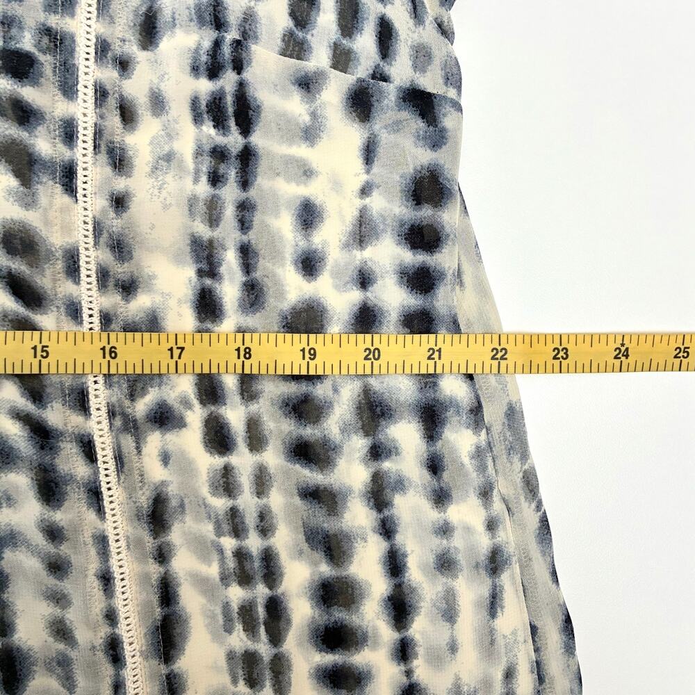 Soft Surroundings White and Navy Tie-Dye Maxi Dress - Picture 5 of 9